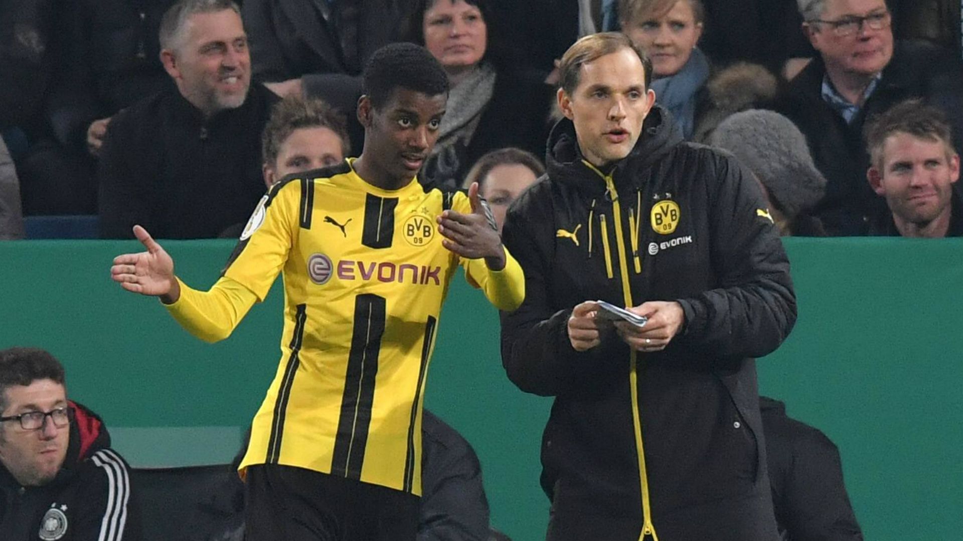 GERMANY ONLY Alexander Isak Thomas Tuchel