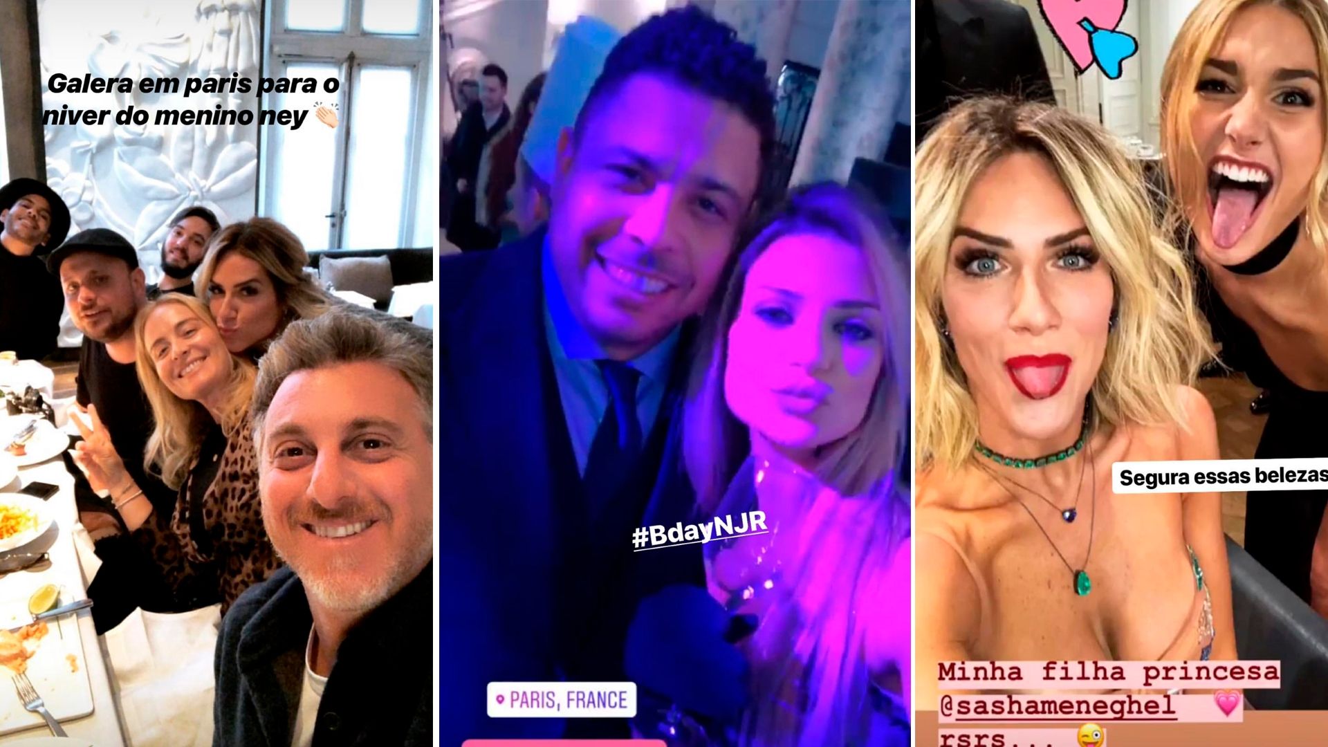 Festa Neymar 26 anos 04 02 18 Luciano Huck Angelica Ronaldo Giovanna Ewbank Sasha Meneguel