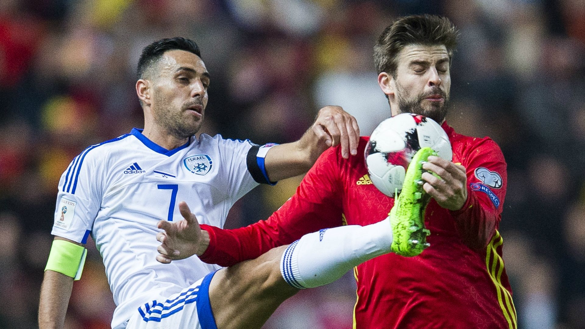 Gerard Pique Spain Israel WC Qualifier