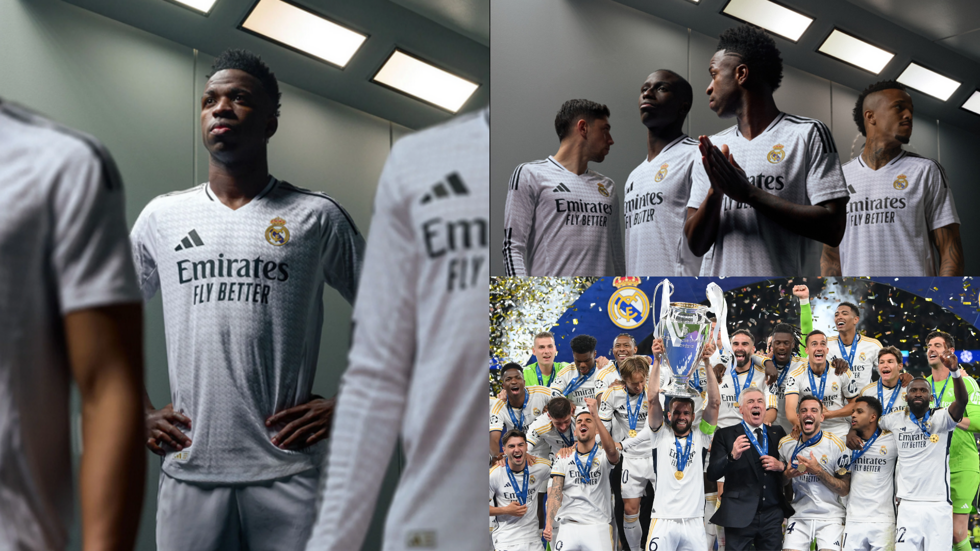 'Where legends are made' -and-centre in Kylian Mbappe's absence as Real Madrid unveil 2024-25 home kit after Champions League final success thumbnail