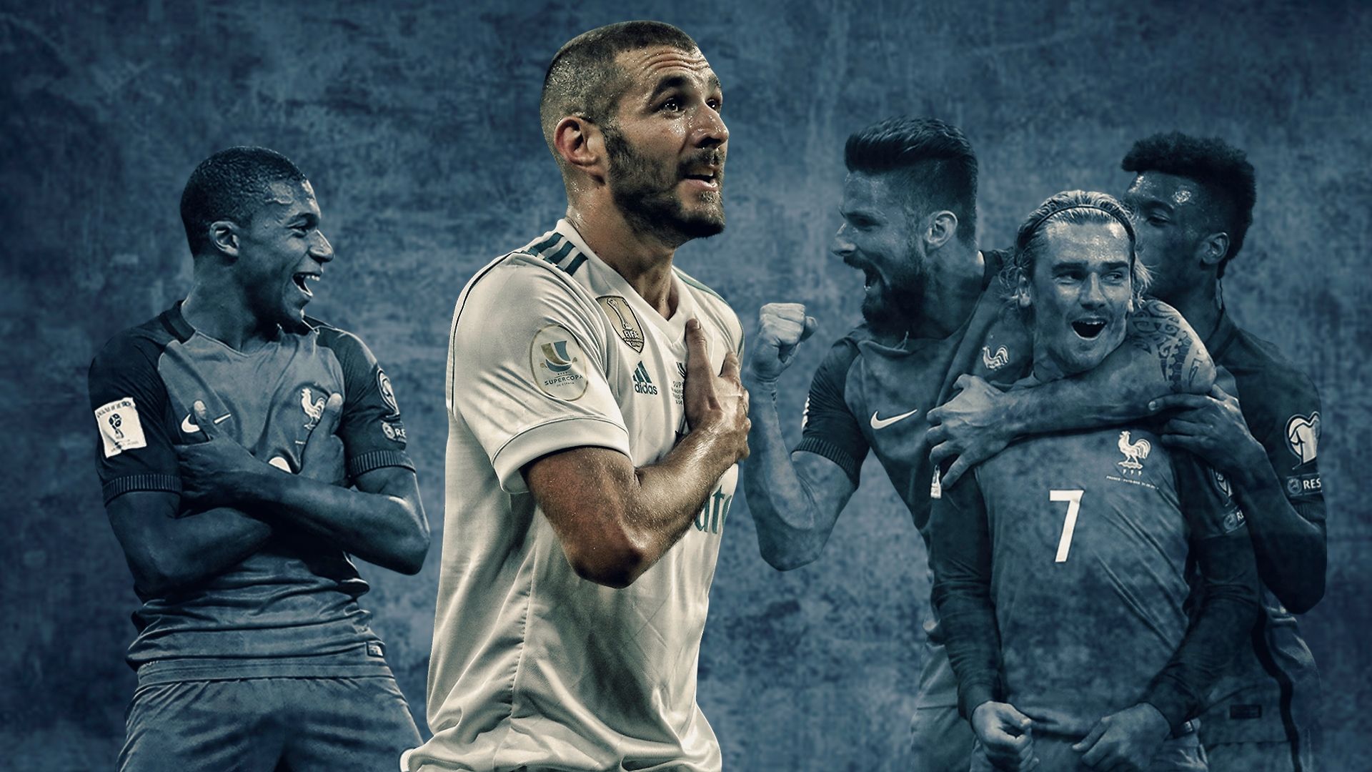 GFX Info Karim Benzema and the rest of France atackers