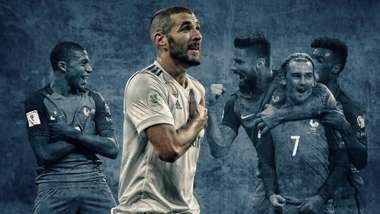 GFX Info Karim Benzema and the rest of France atackers