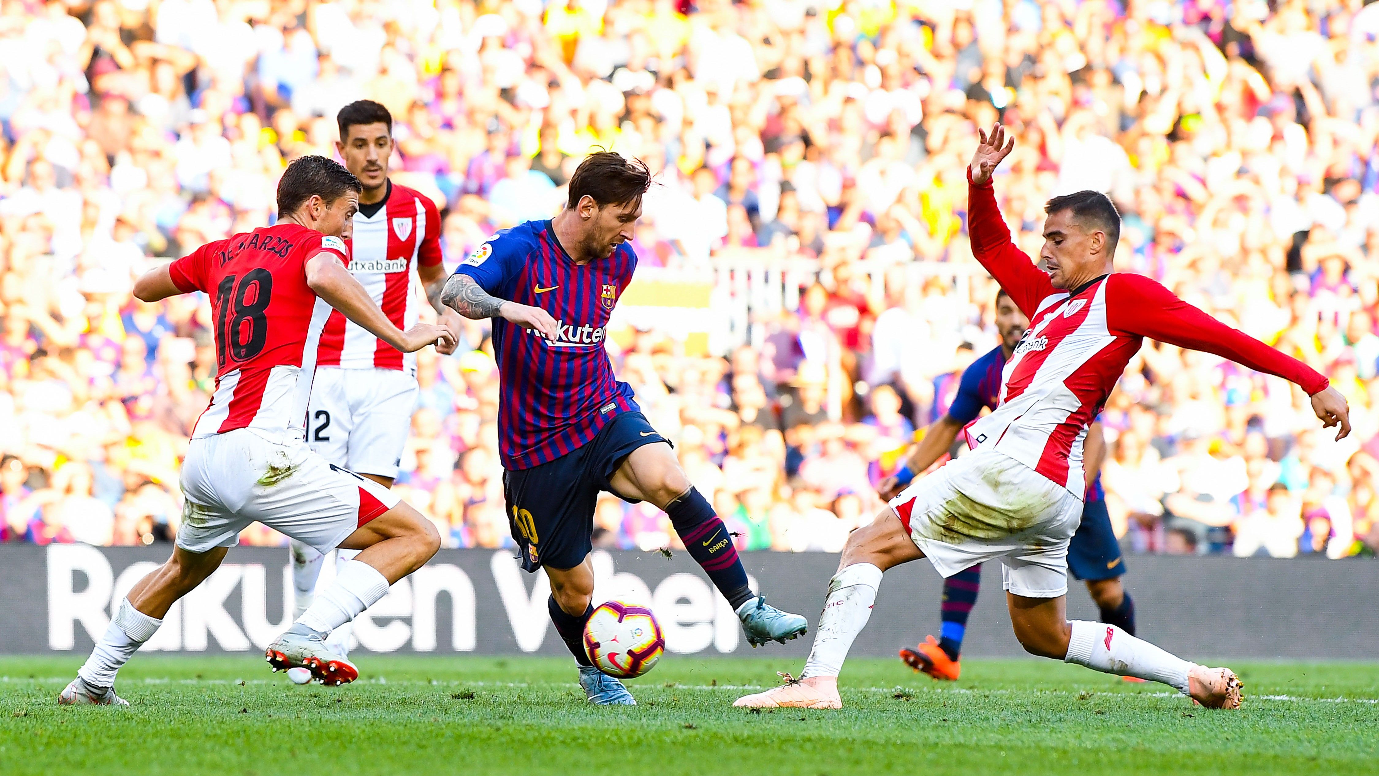 Lionel Messi Oscar de Marcos Dani Garcia Barcelona Athletic LaLiga 29092018