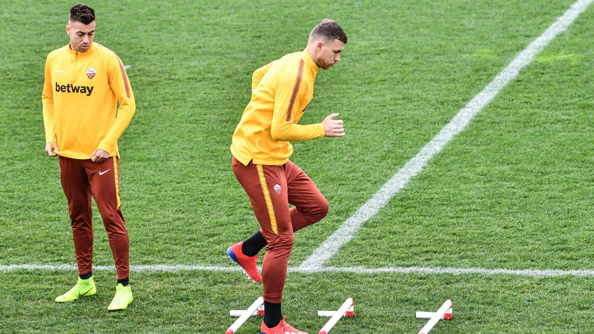 edin dzeko stephan el shaarawy roma