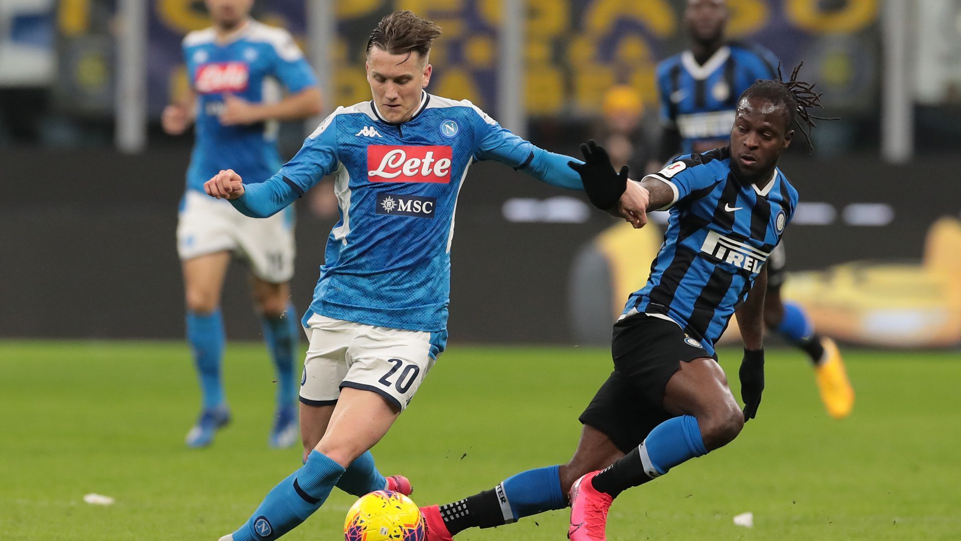 Piotr Zielinski Victor Moses Inter Napoli Coppa Italia