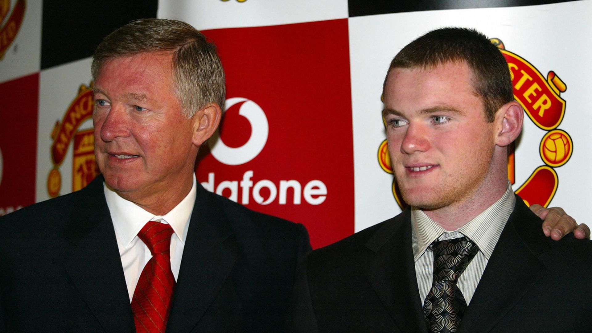 Wayne Rooney Alex Ferguson Manchester United 2004