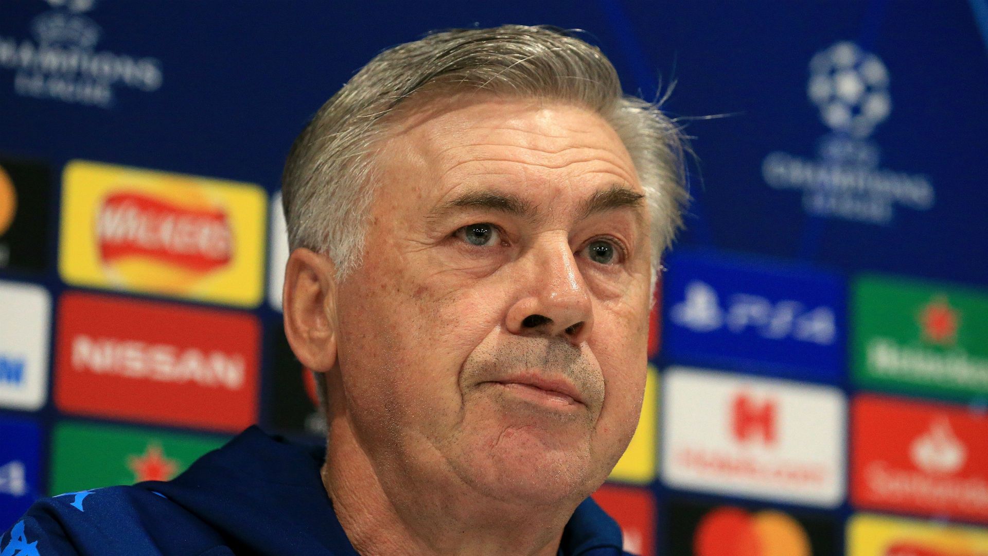 Carlo Ancelotti Liverpool Napoli press conference