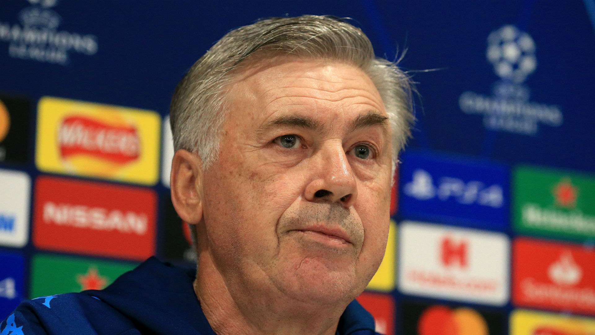 Carlo Ancelotti Liverpool Napoli press conference