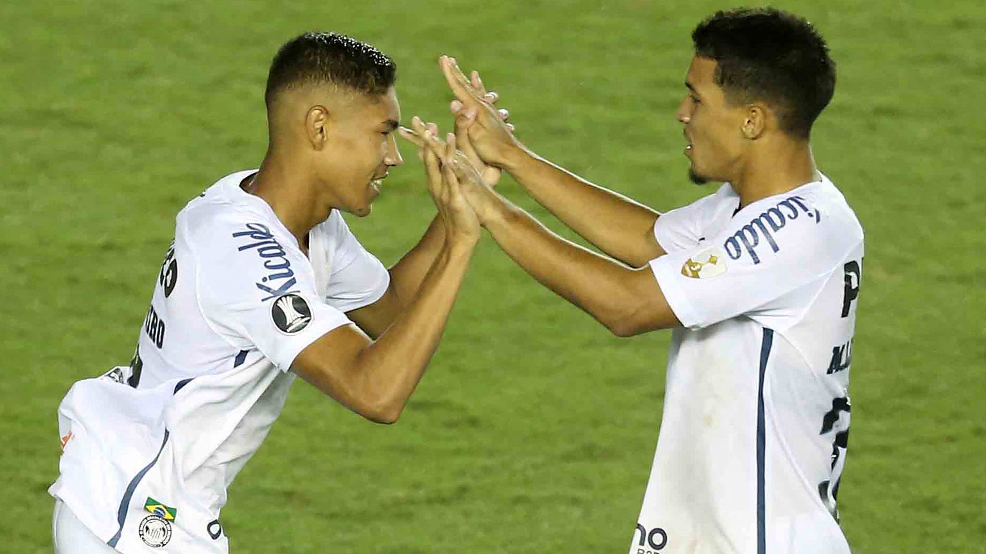 Vinicius Balieiro e Marcos Leonardo Santos Deportivo Lara Libertadores 09032021