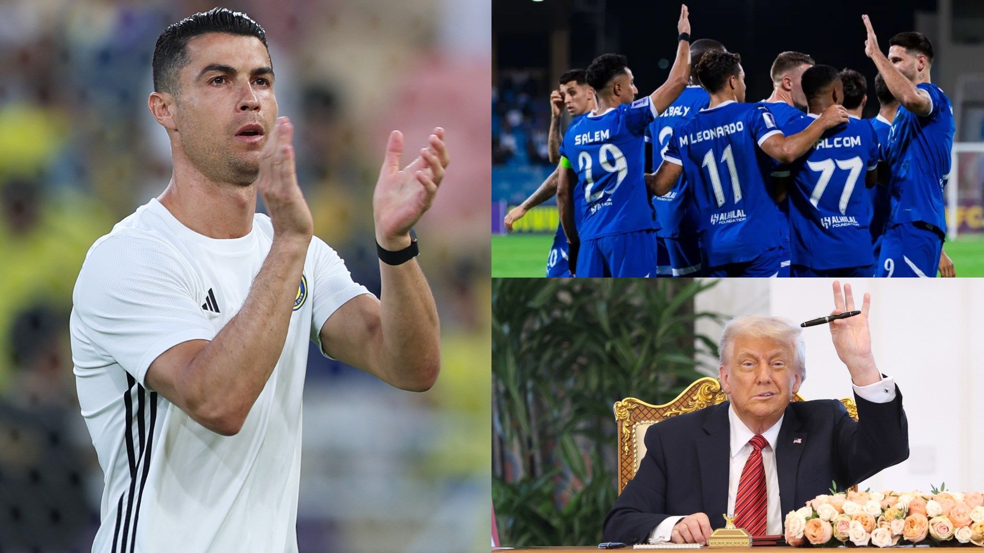 Cristiano Ronaldo Al Hilal Donald Trump