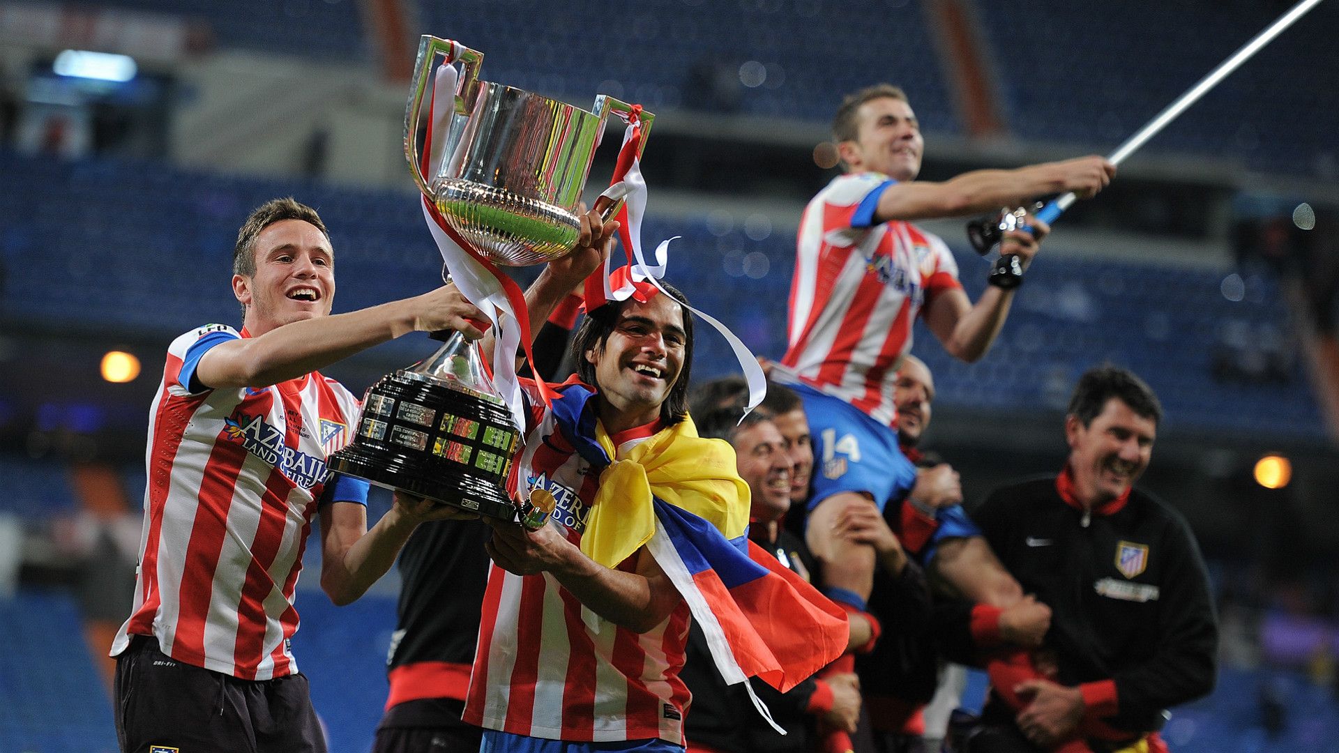 Saul Niguez Radamel Falcao Real Madrid Atletico Madrid Copa del rey 05172013