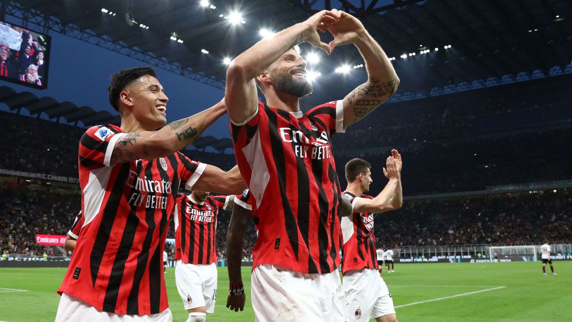 Olivier Giroud Milan Salernitana Serie A