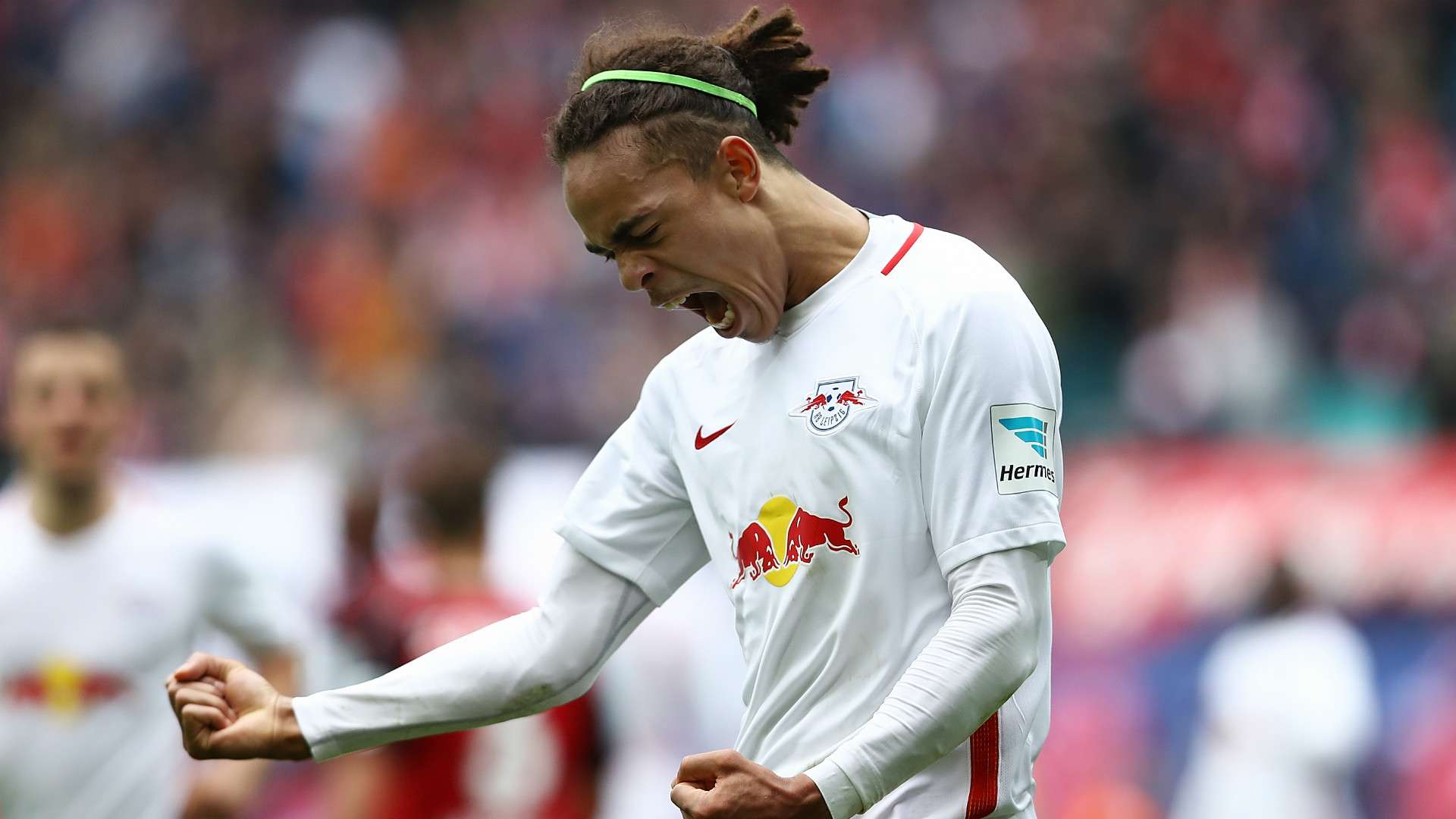 Yussuf Poulsen RB Leipzig SC Freiburg Bundesliga 15042017
