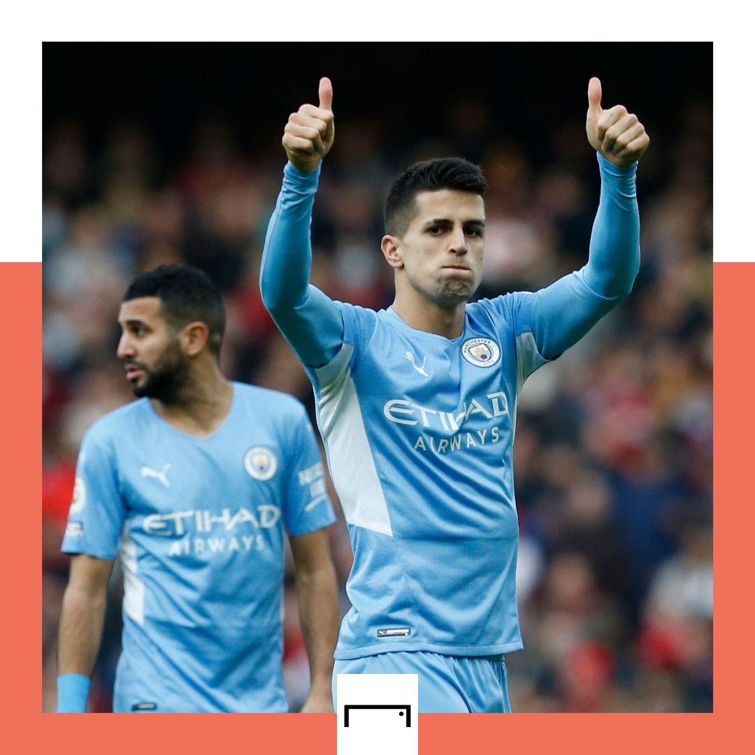 Joao Cancelo Manchester City Arsenal Premier League 2021-22 GFX
