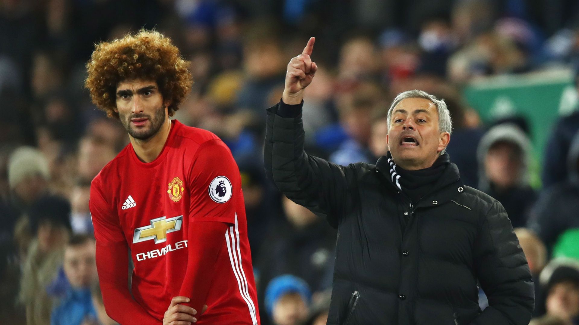 Marouane Fellaini Jose Mourinho Manchester United