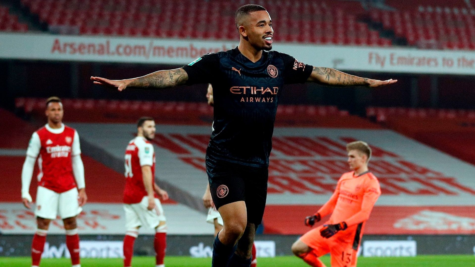 Gabriel Jesus Arsenal Manchester City Copa da Liga League Cup 22 12 2020