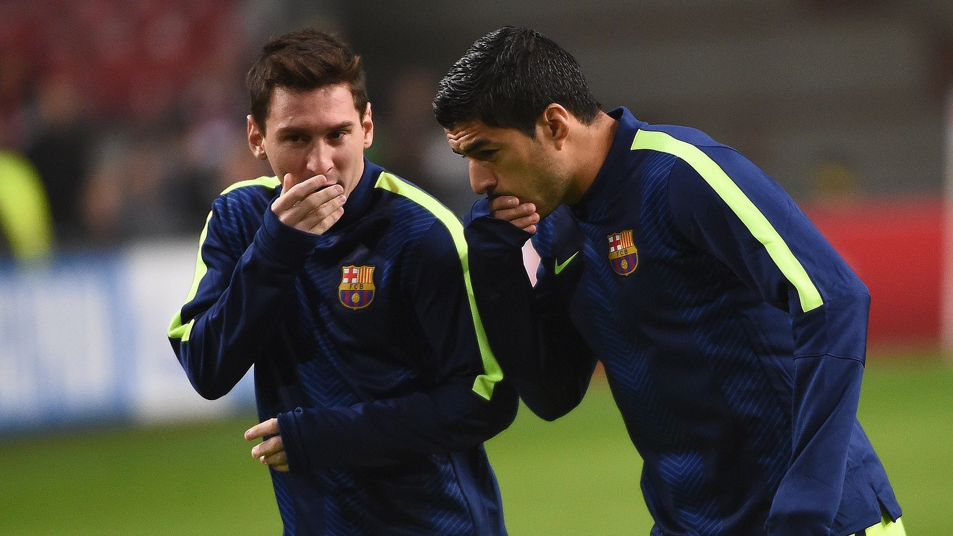 Lionel Messi Luis Suarez Barcelona Champions League 05112014