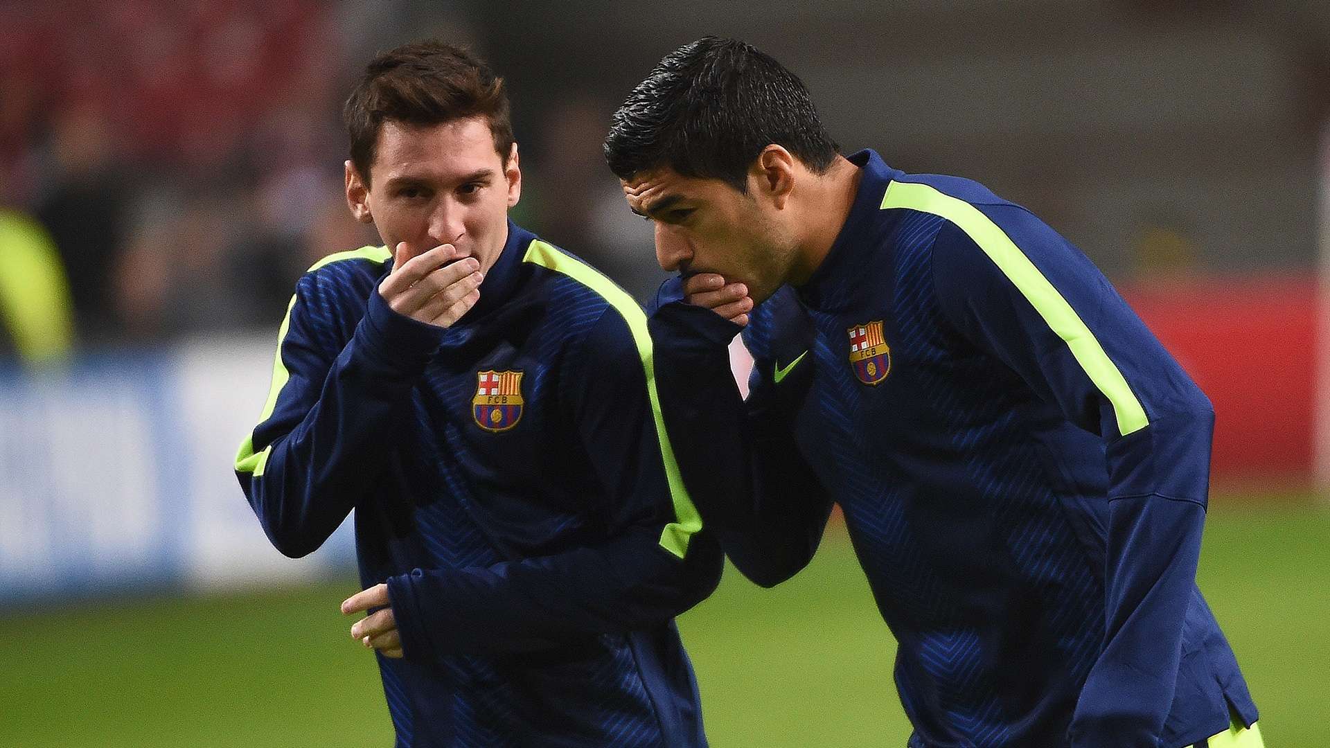 Lionel Messi Luis Suarez Barcelona Champions League 05112014