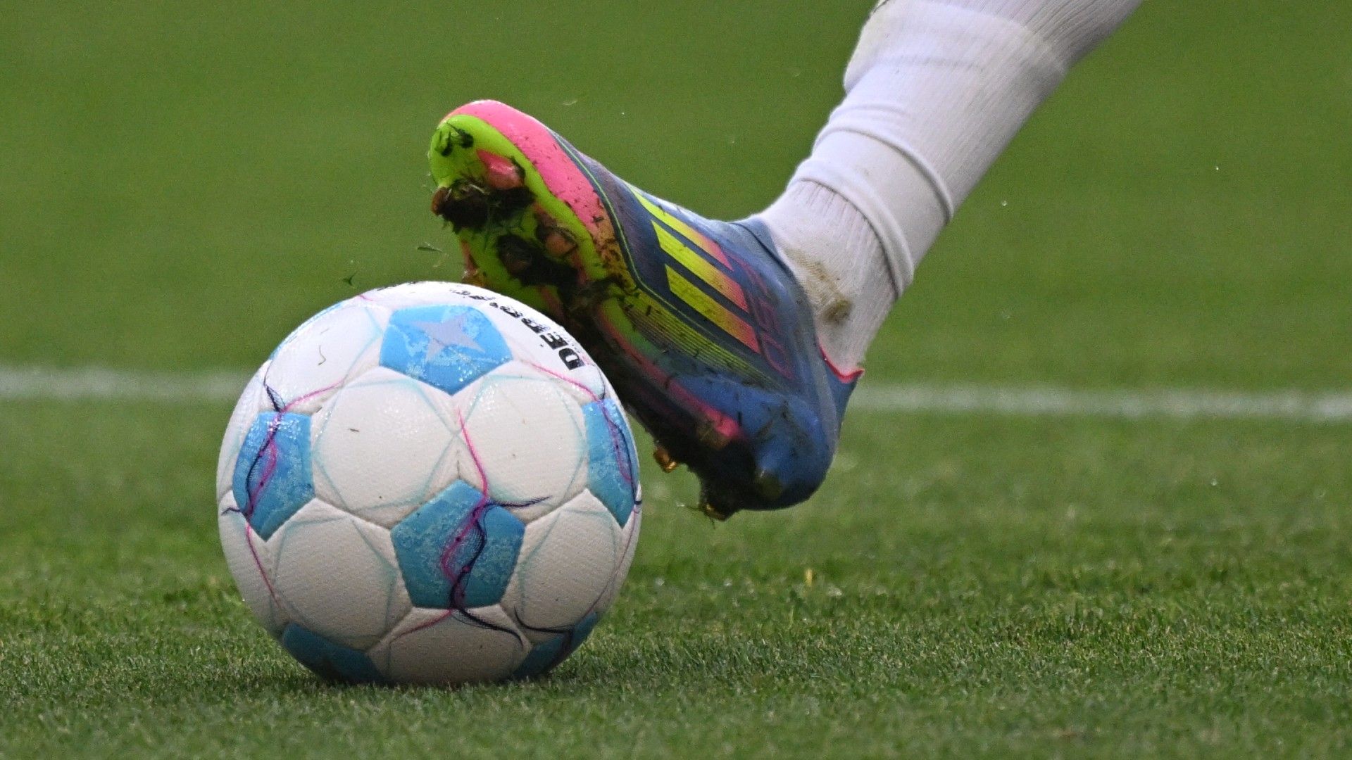 Frankfurt's French forward #11 Hugo Ekitike controls the ball during the German first division Bundesliga football