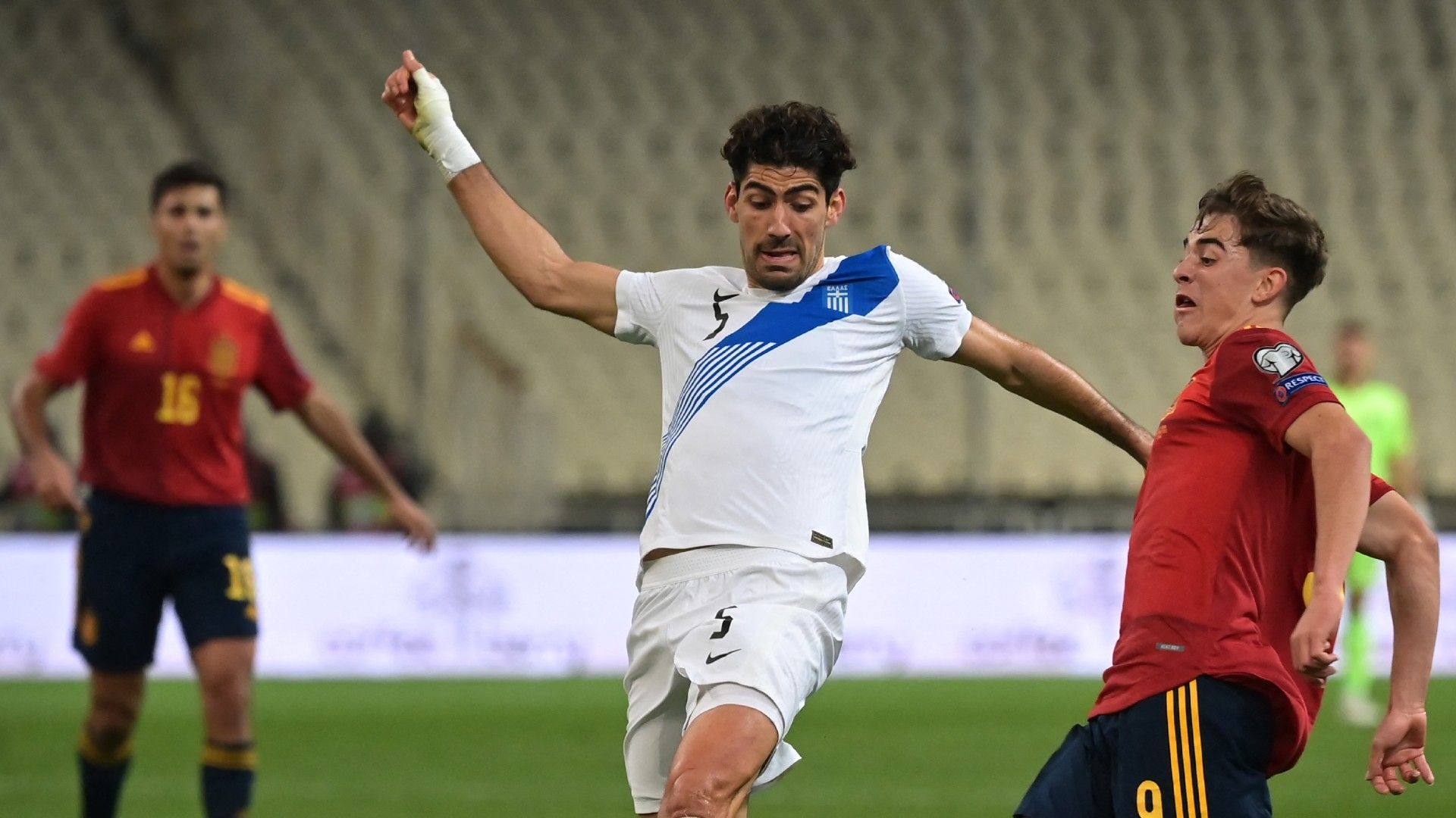 Griechenland musste sich gegen Spanien knapp geschlagen geben.