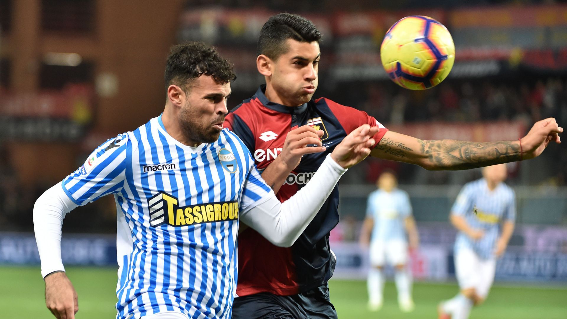 Andrea Petagna Cristian Romero Genoa SPAL Serie A