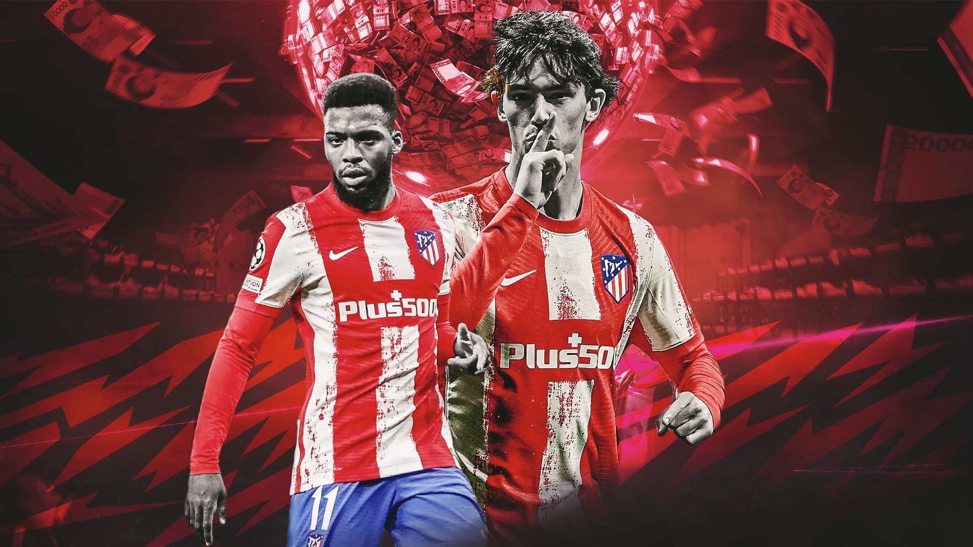 Atletico Madrid Joao Felix Thomas Lemar