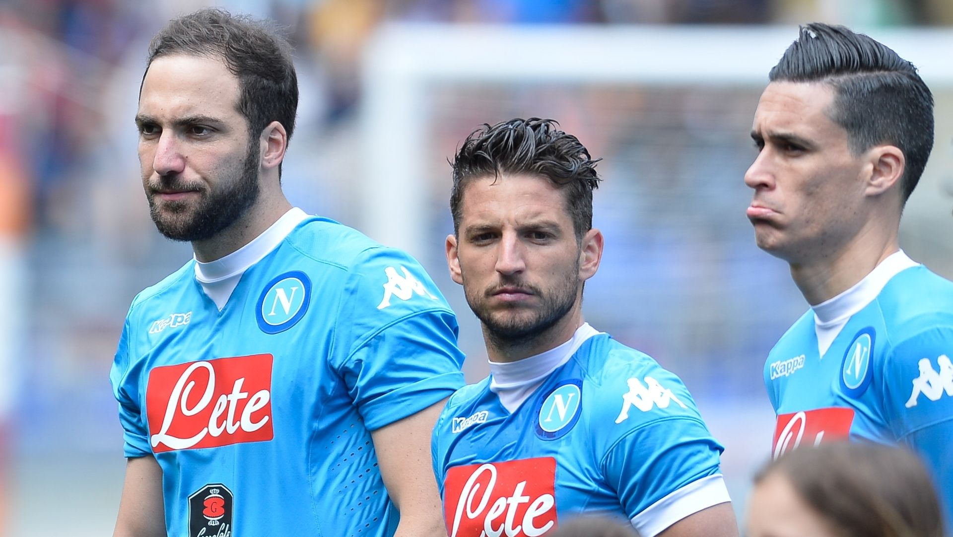 Gonzalo Higuain Dries Mertens Josè Maria Callejon Napoli