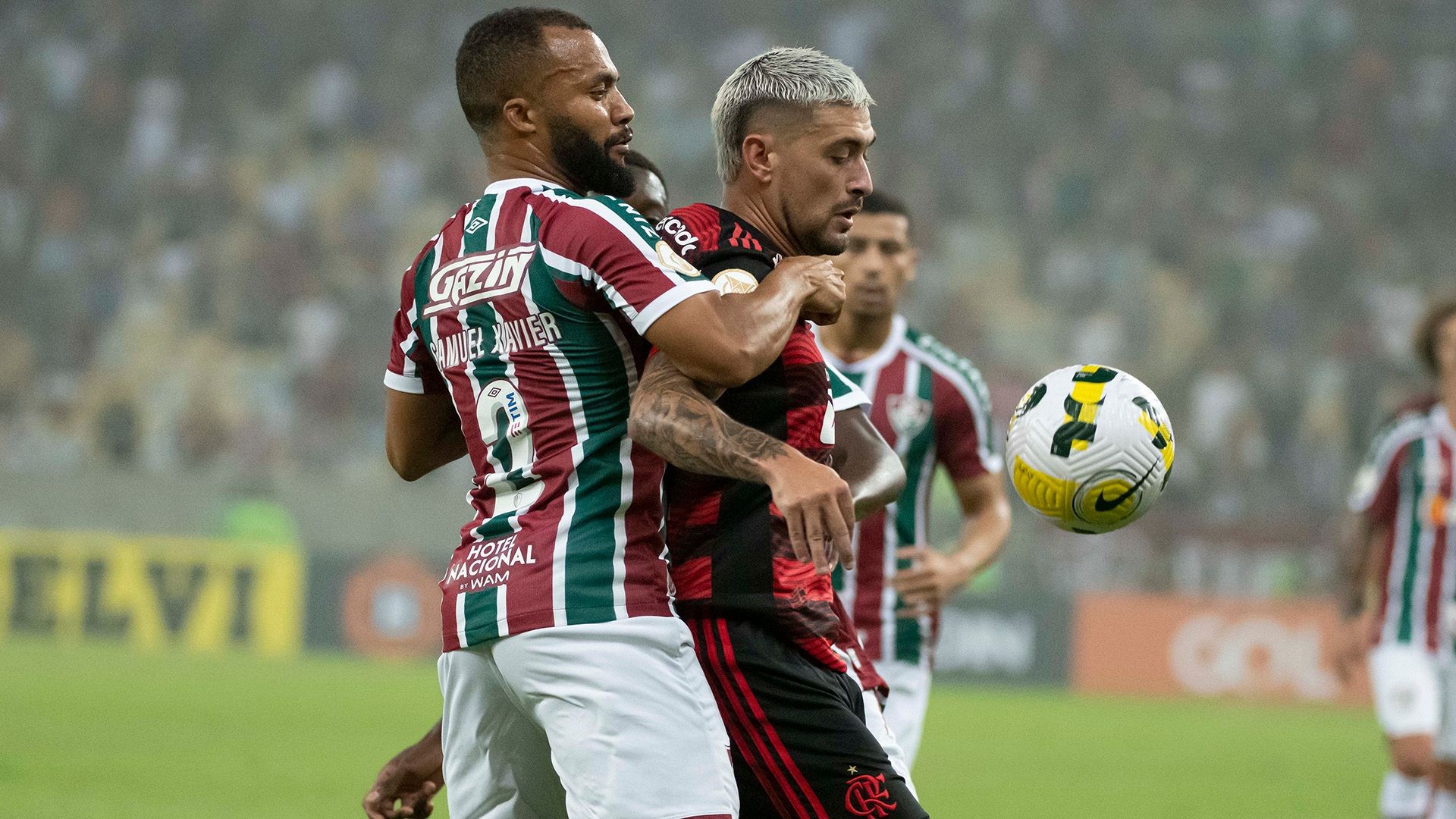Samuel Xavier, Arrascaeta, Fluminense x Flamengo, Brasileirão, 29052022