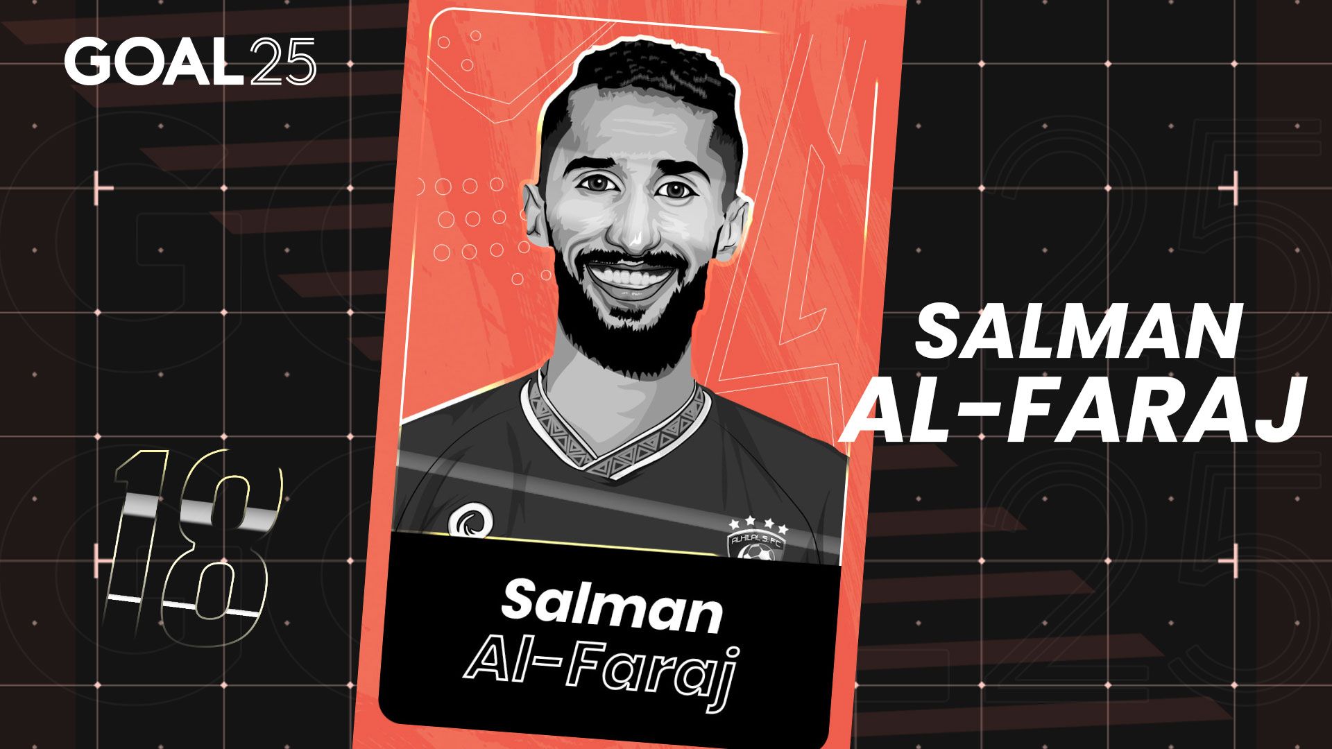 GOAL 25 2021 GFX #18 SALMAN AL-FARAJ AL-HILAL KSA