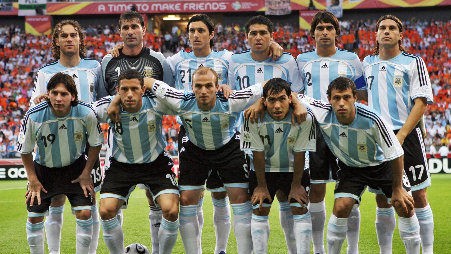 Lionel Messi Juan Roman Riquelme Argentina