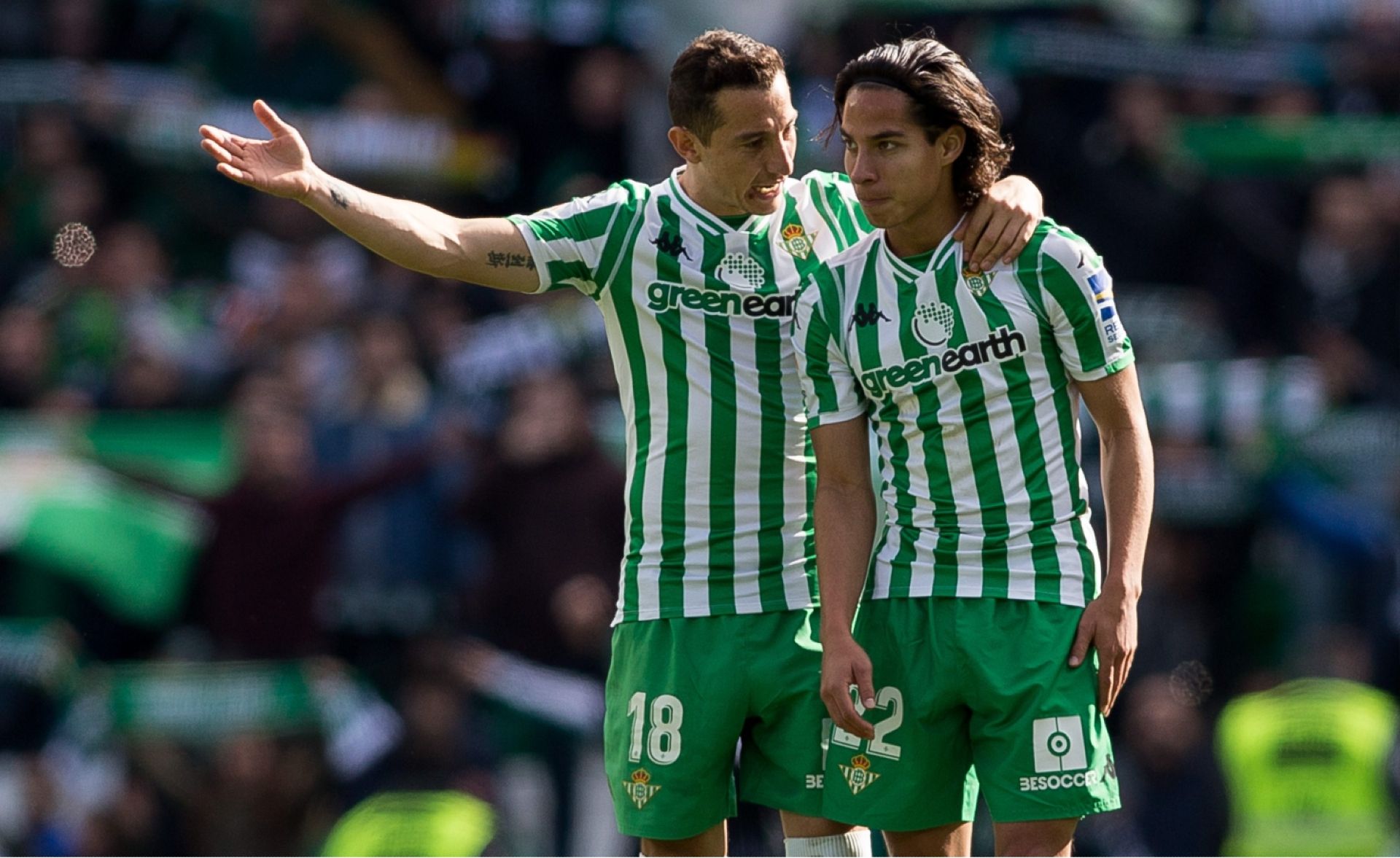 Andrés Guardado, Diego Lainez Real Betis