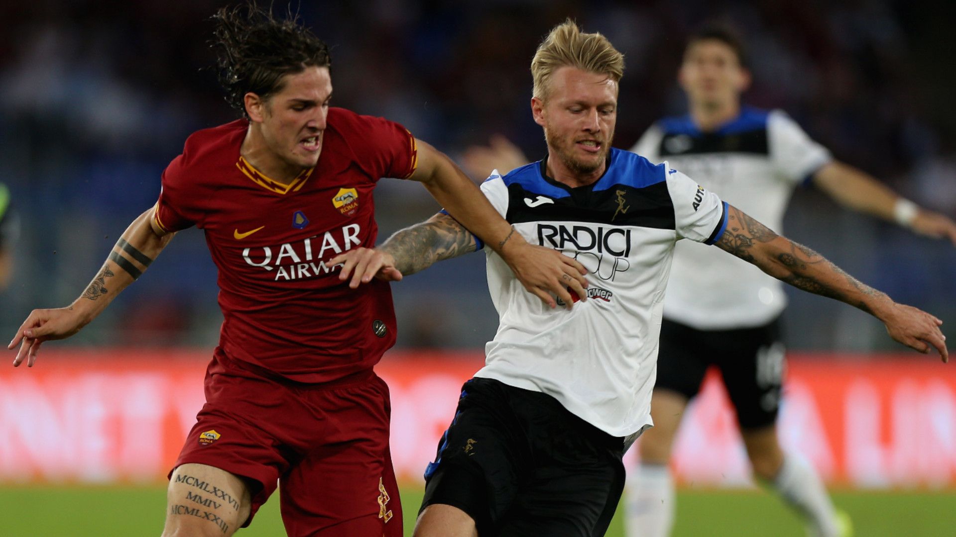 Zaniolo Kjaer Roma Atalanta Serie A