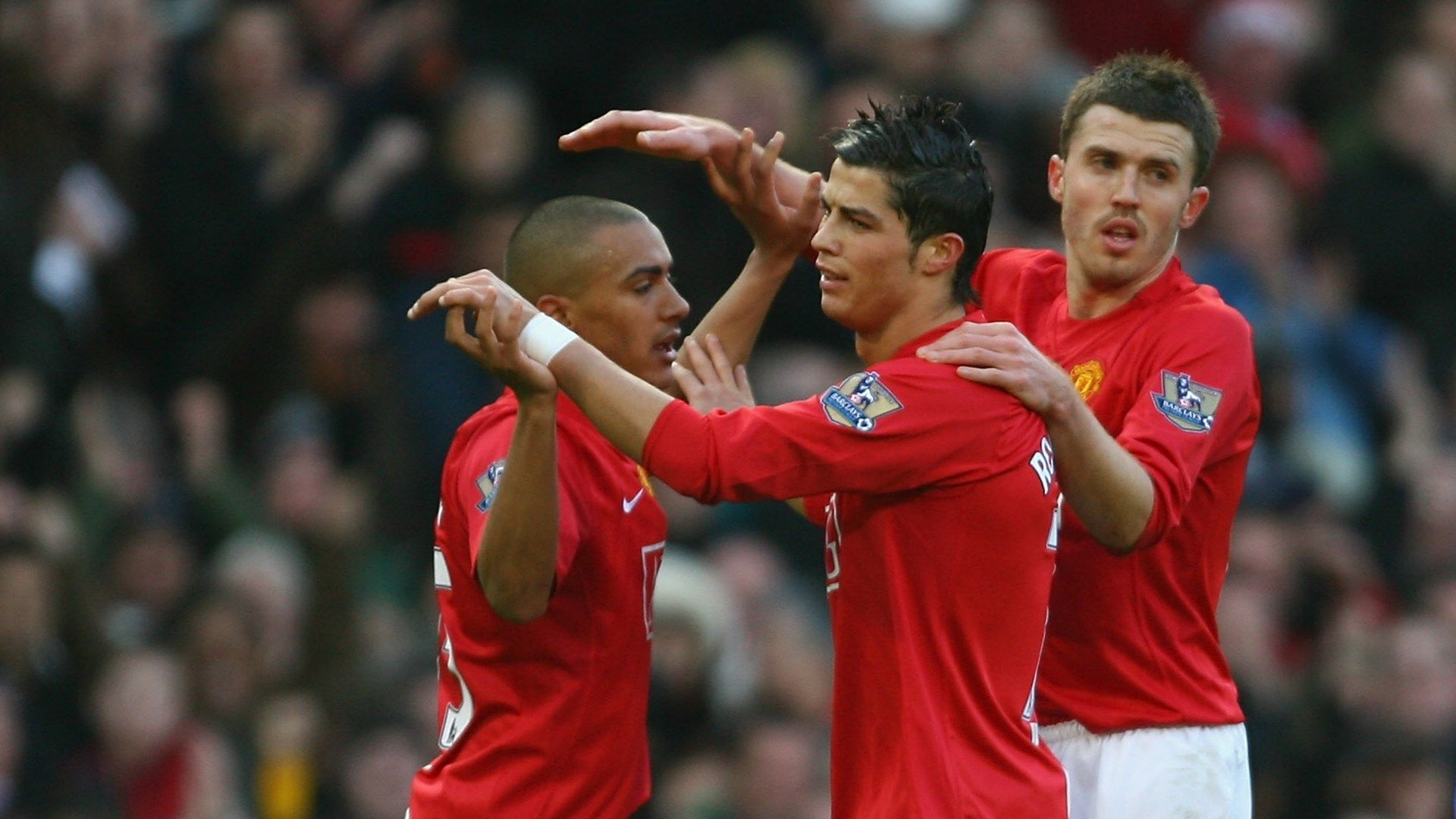 Cristiano Ronaldo Danny Simpson Michael Carrick Manchester United