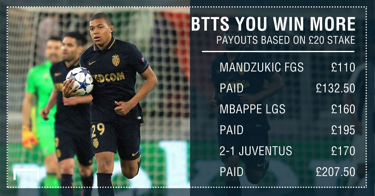 GFX STATS BTTS YOU WIN MORE - JUVE V MONACO