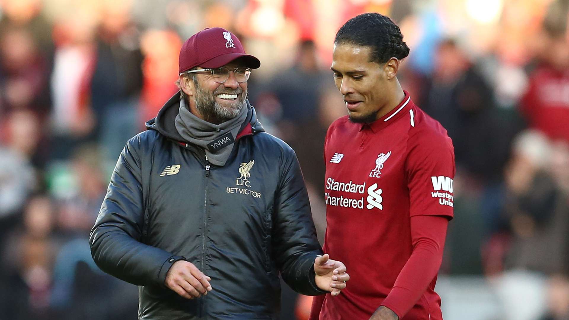 Klopp Van Dijk Liverpool 2018-19