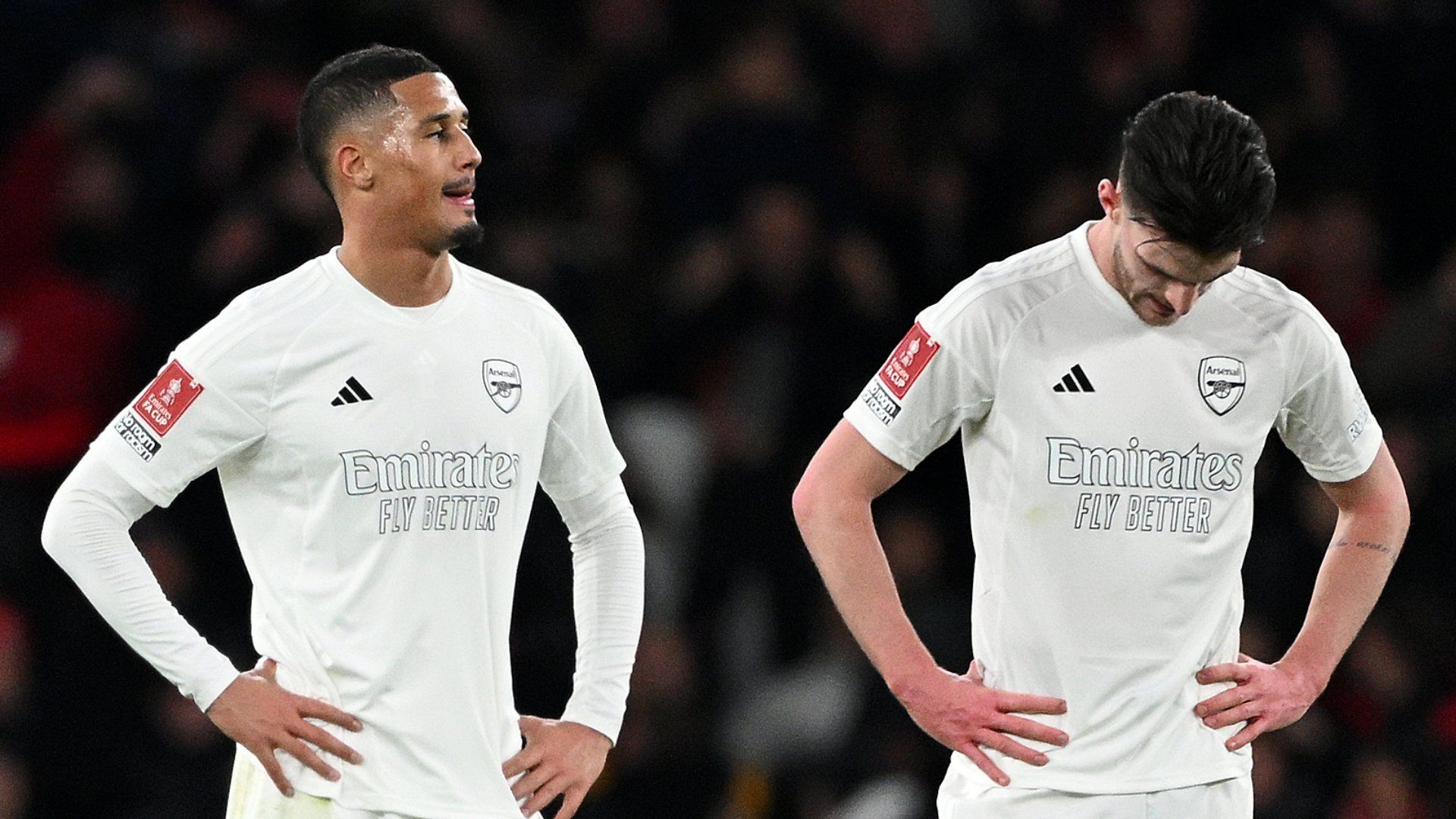 William Saliba Declan Rice Arsenal 2023-24