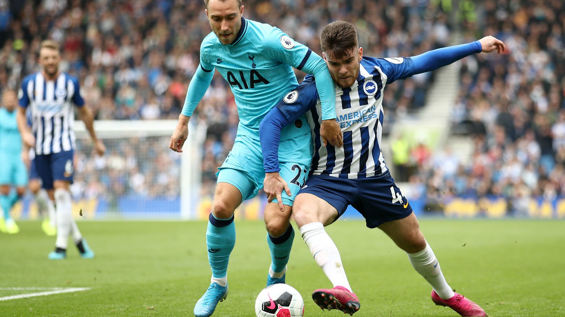 CHRISTIAN ERIKSEN TOTTENHAM AARON CONNOLLY BRIGHTON PREMIER LEAGUE 05102019