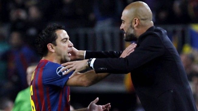 Xavi Hernandez & Pep Guardiola