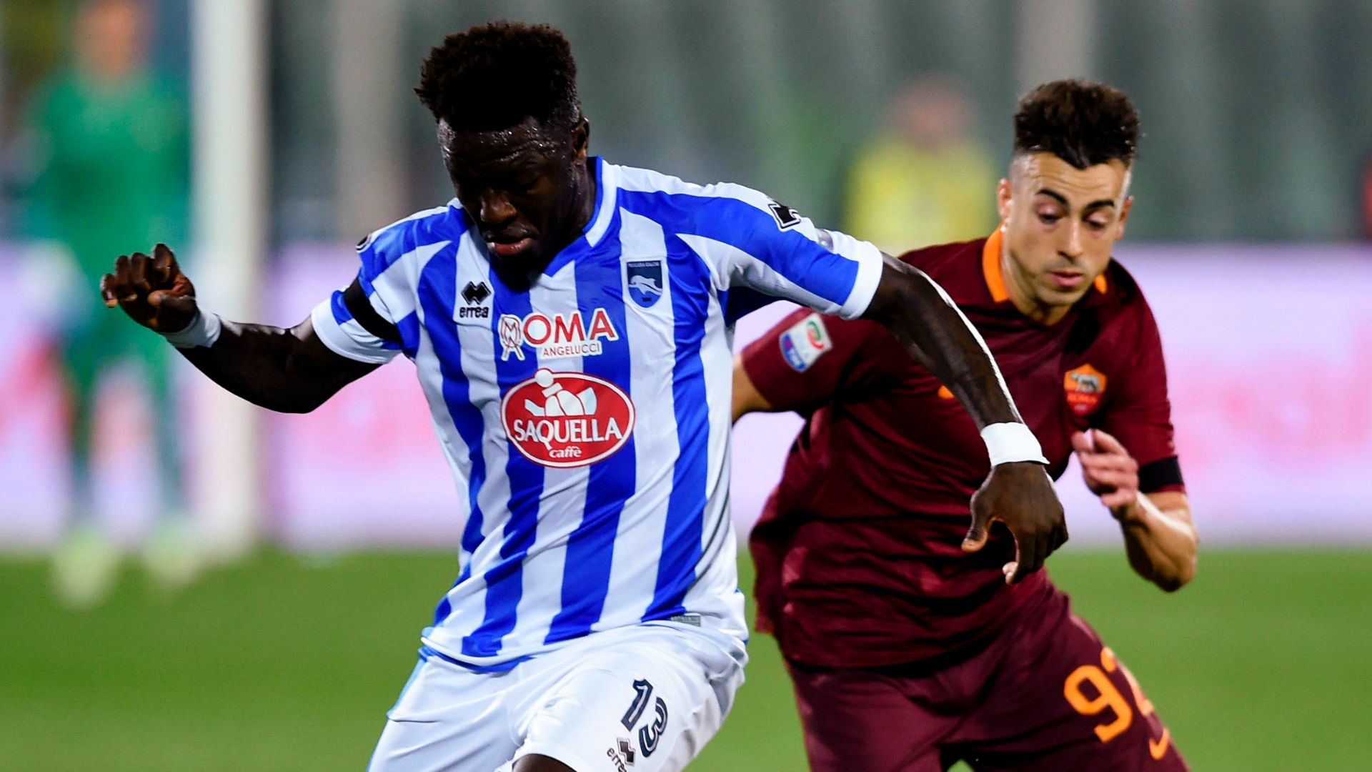 Muntari El Shaarawy Pescara Roma Serie A