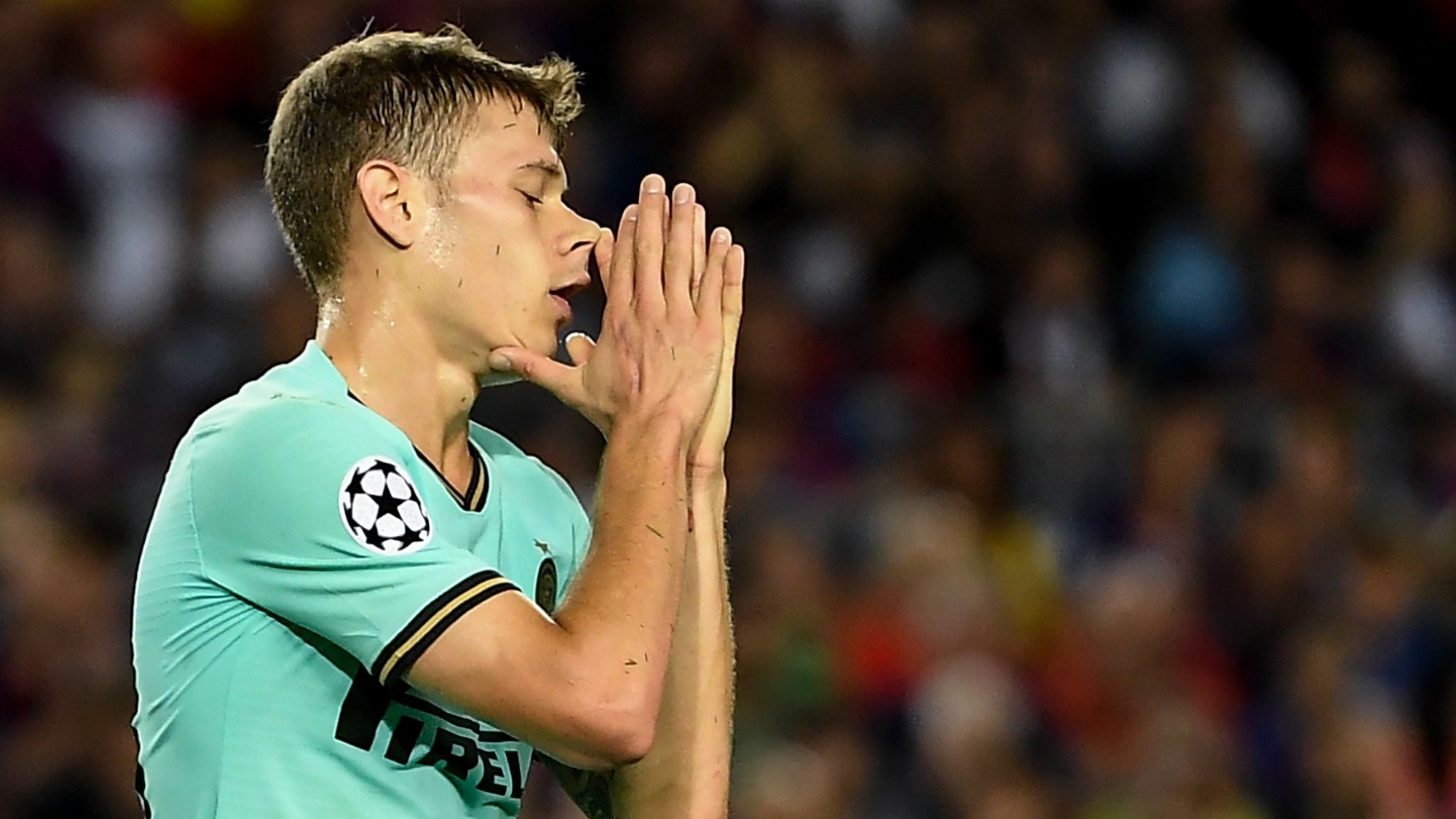 Nicolo Barella Barcelona Inter UCL 02102019