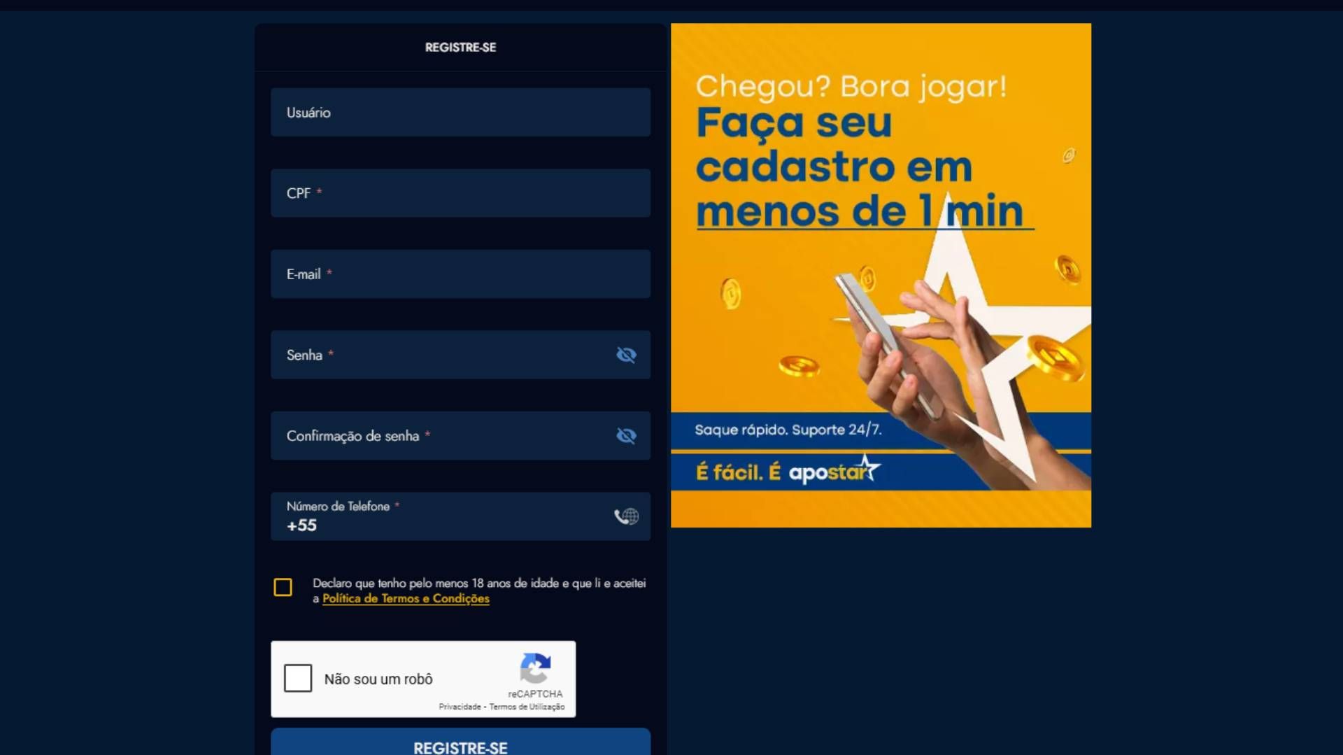 apostar bet cadastro