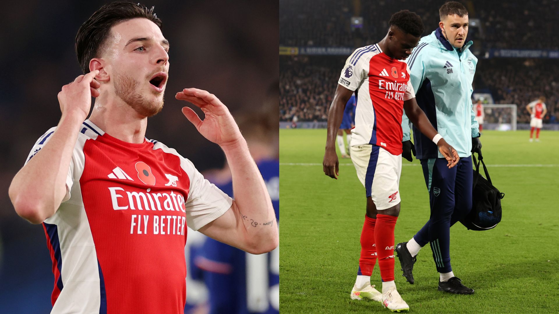 Declan Rice Bukayo Saka Arsenal 