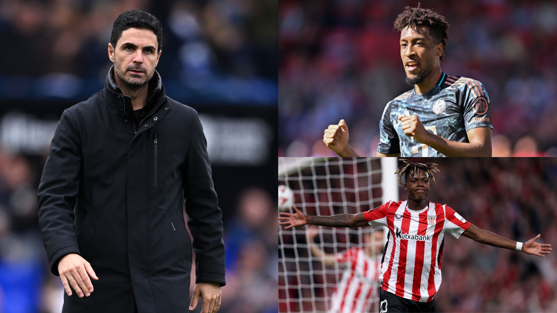 Mikel Arteta Kingsley Coman Nico Williams