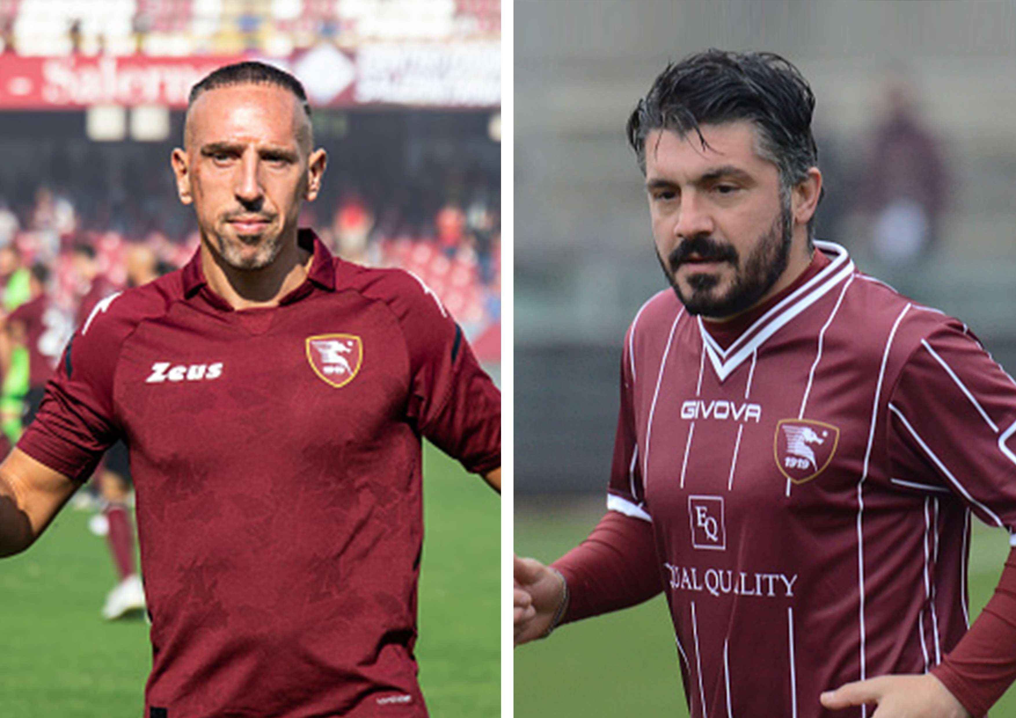 Franck Ribery, Gennaro Gattuso; Salernitana