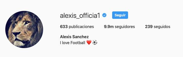 Alexis Sánchez Manchester United Instagram