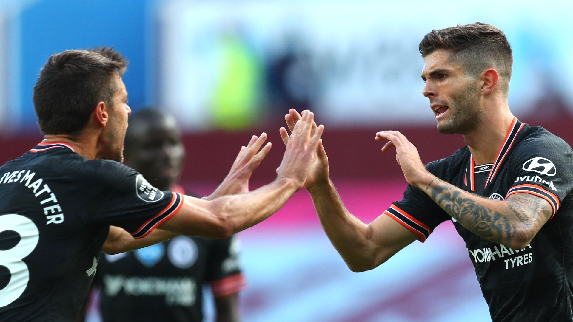 Pulisic Azpilicueta CHelsea 2020