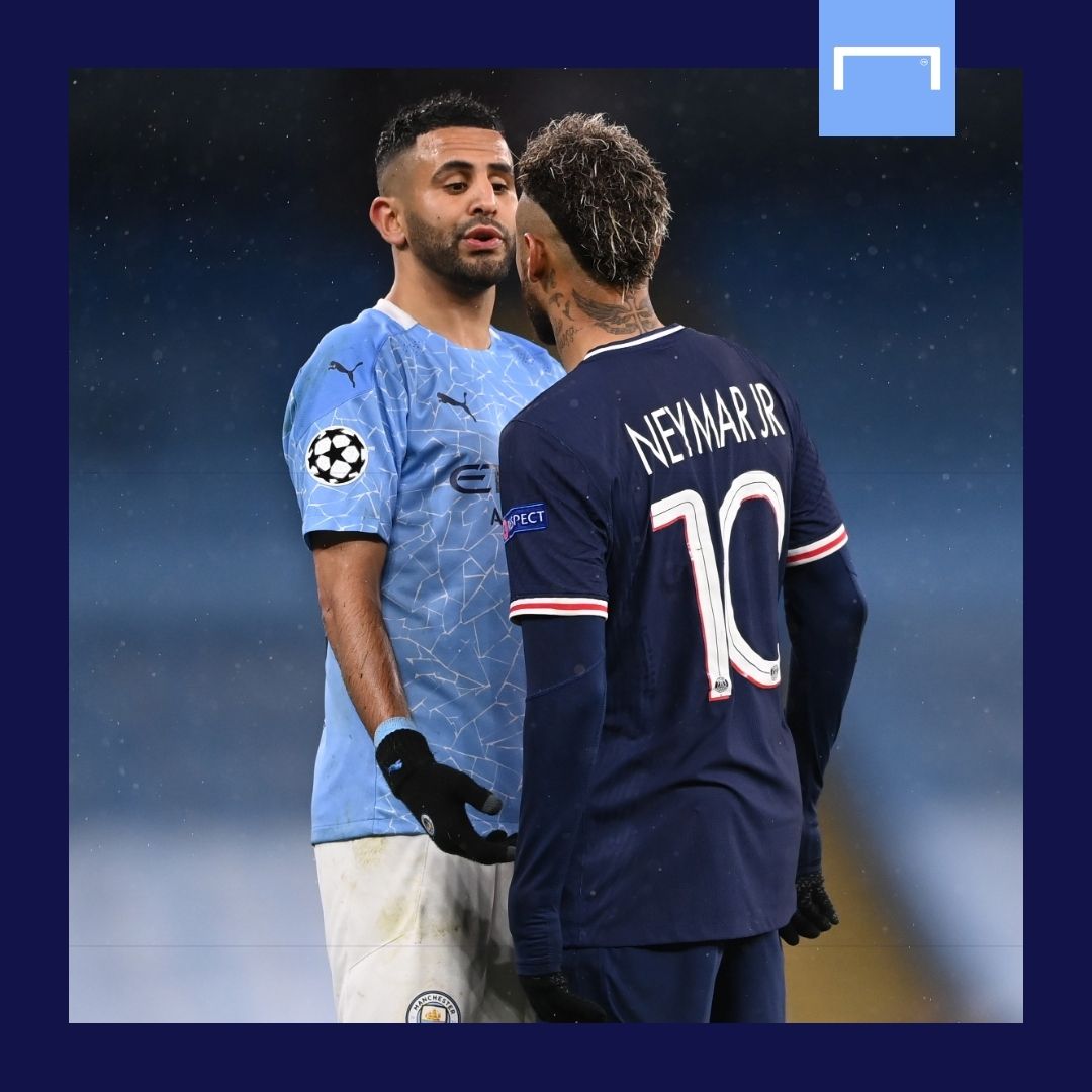 Riyad Mahrez Neymar Manchester City PSG GFX