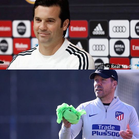 아르헨티나 대표팀 시절 솔라리(가운데)와 시메오네(오른쪽). 사진=게티이미지