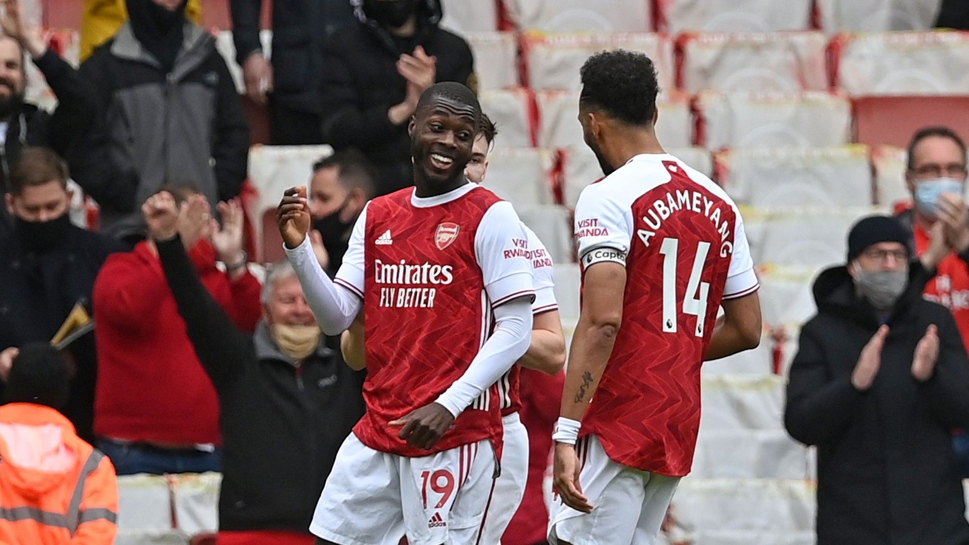 Pepe Aubameyang Arsenal 2021