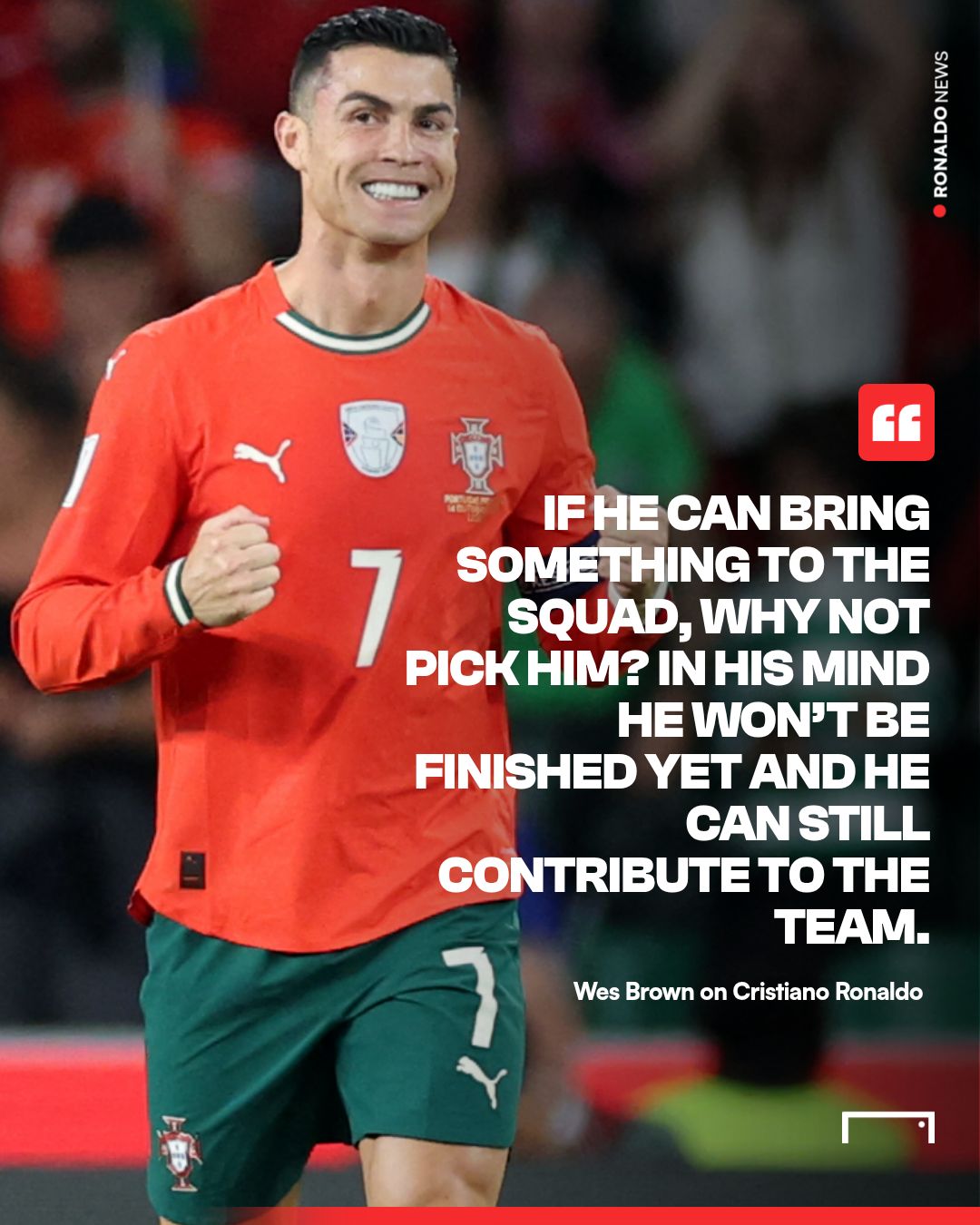Cristiano Ronaldo Wes Brown Euro 2028